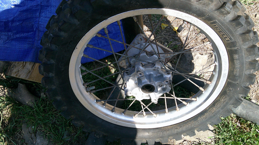1998 Honda CR80 rear wheel