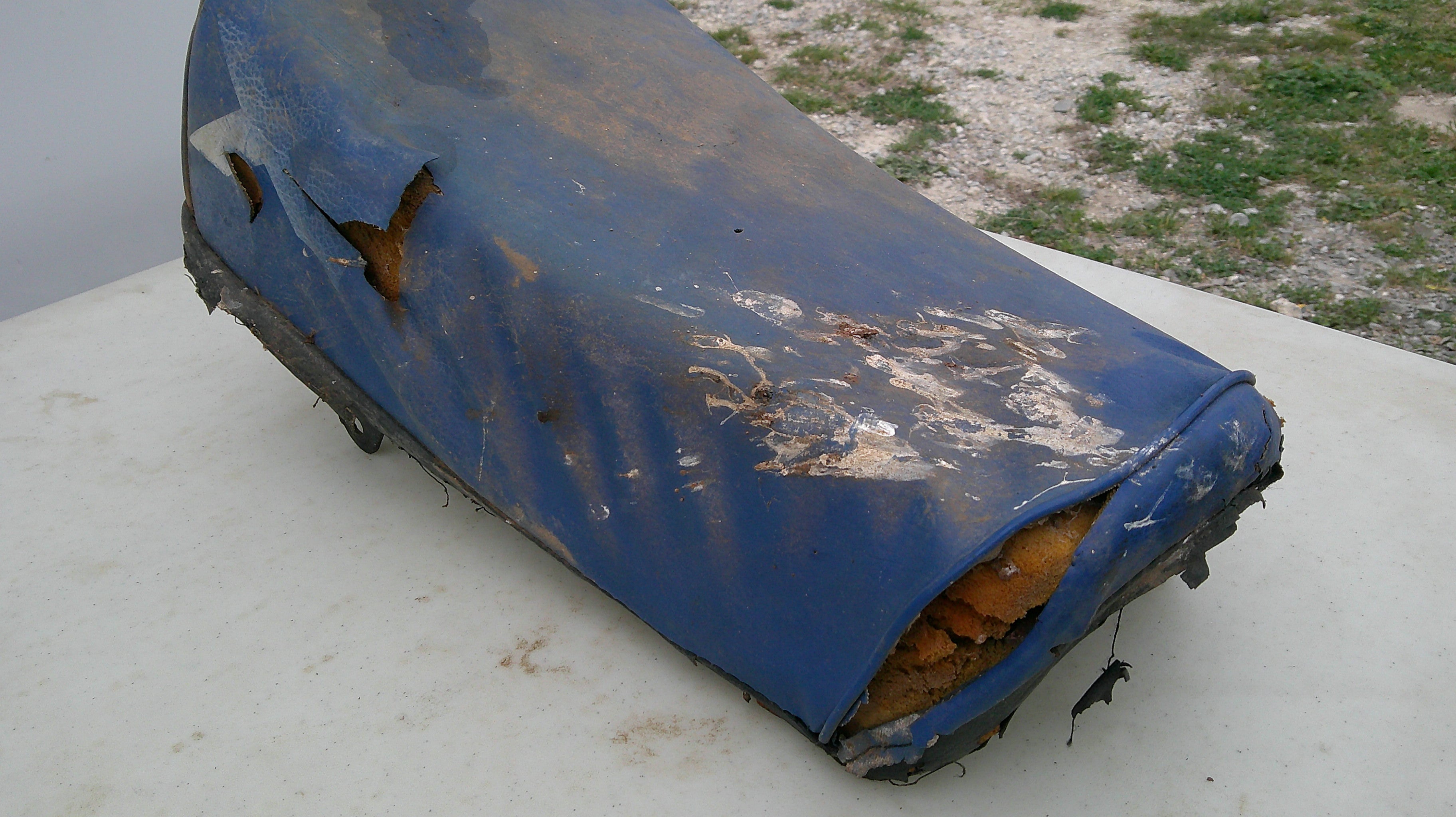 1983 Honda XR80 seat frame and foam