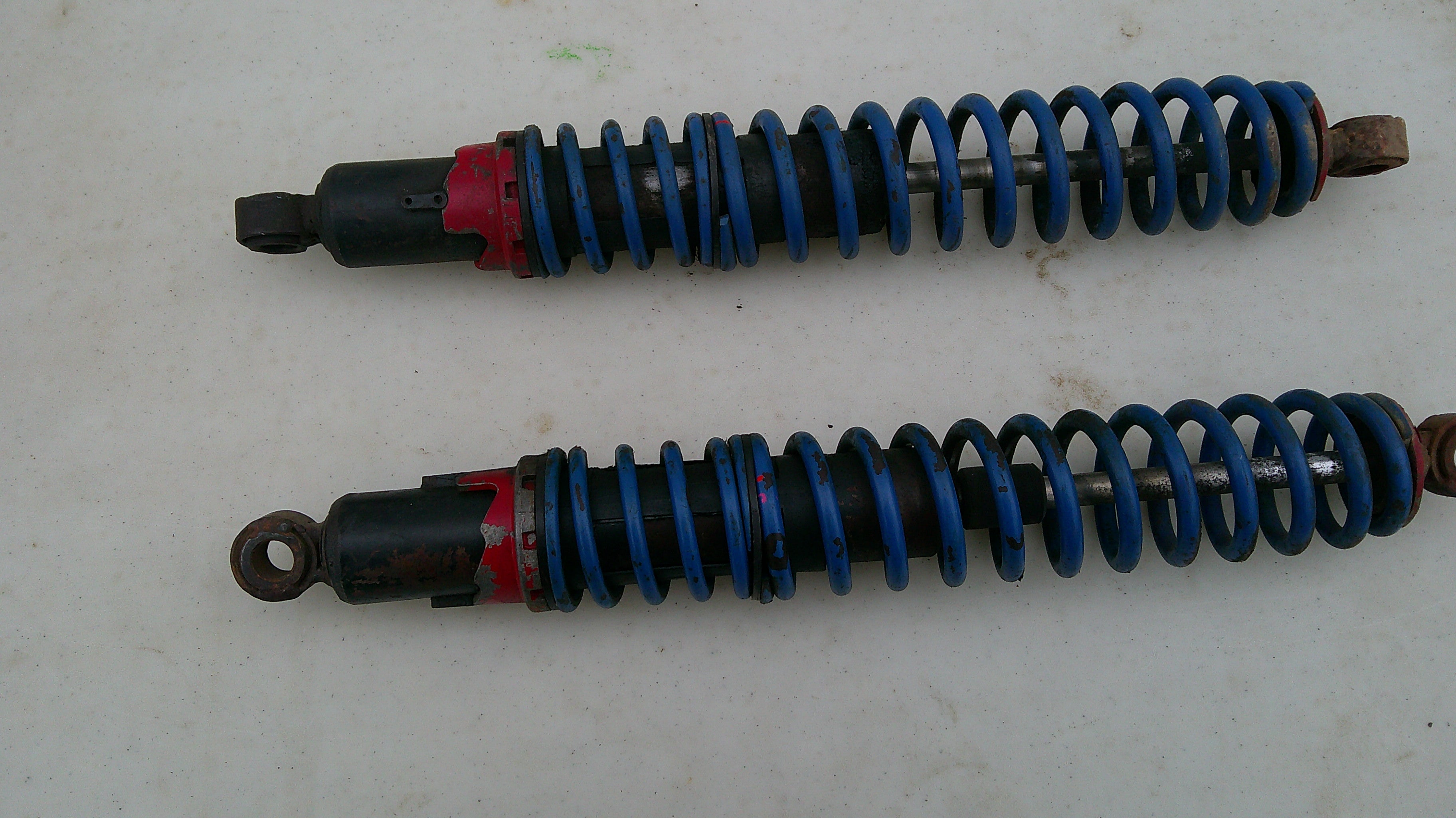1979 Honda CR 250 red rocket rear shocks