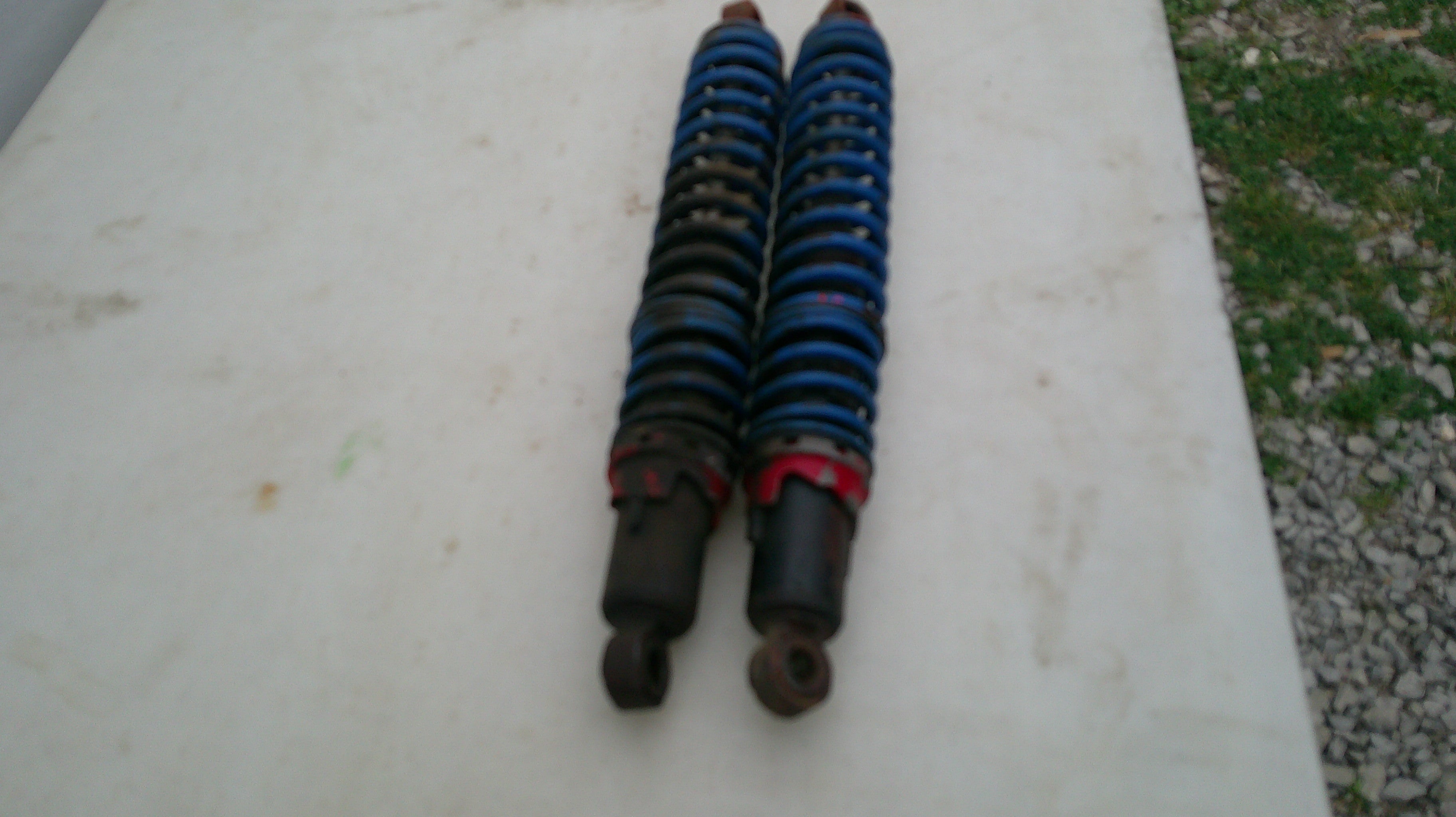 1979 Honda CR 250 red rocket rear shocks